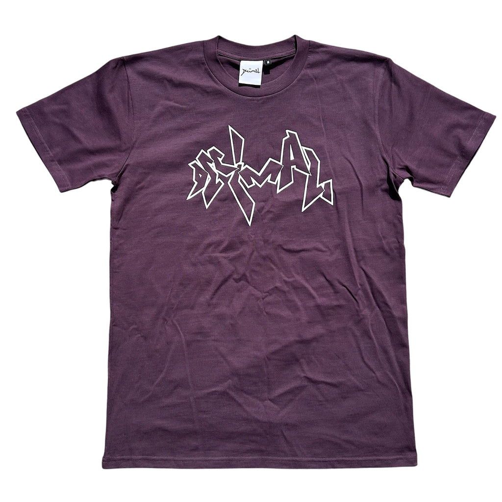 Decimal - 'OG Logo' T-shirt - Plum/White - Decimal.