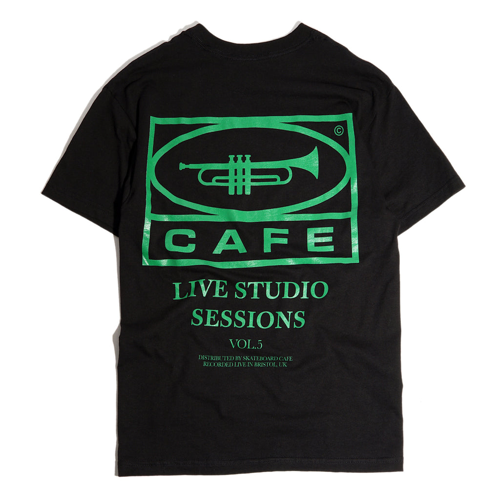 Skateboard Cafe - 45 Tee - Forest Green - Decimal.