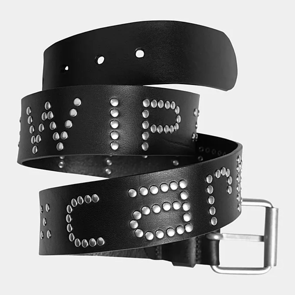 Carhartt WIP - Script Studs Belt - Black / Silver - Decimal.