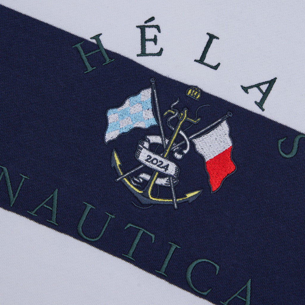 Hélas Caps -  Nautica x Helas Crewneck - Navy / White - Decimal.