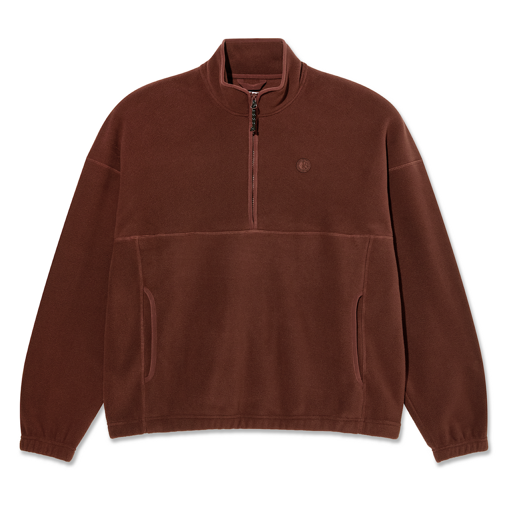 Polar Skate Co. - Ivan Half Zip Sweater - Wine - Decimal.