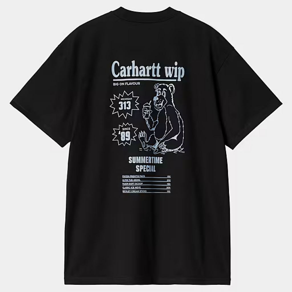 Carhartt WIP - Catalogue T-Shirt - Black / Bluebird - Decimal.