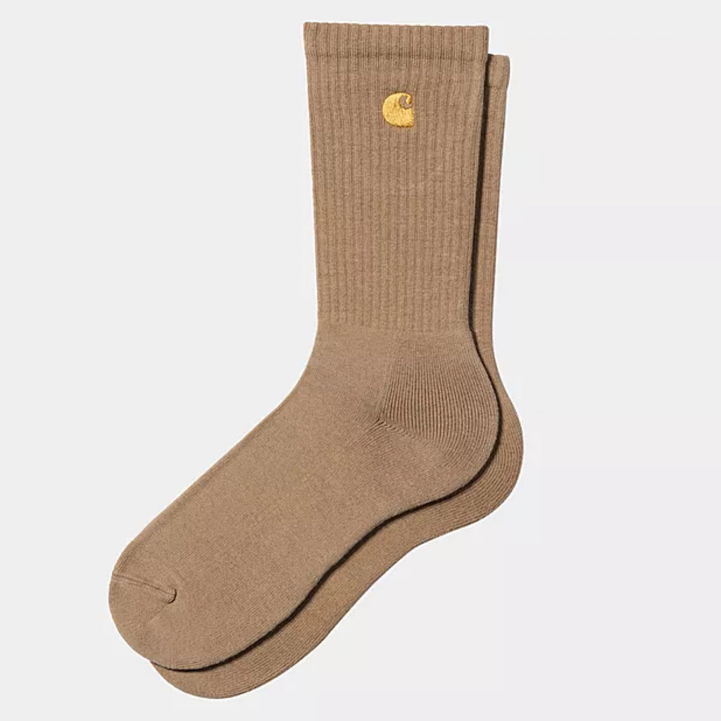 Carhartt WIP - Chase Socks - Peanut / Gold - Decimal.