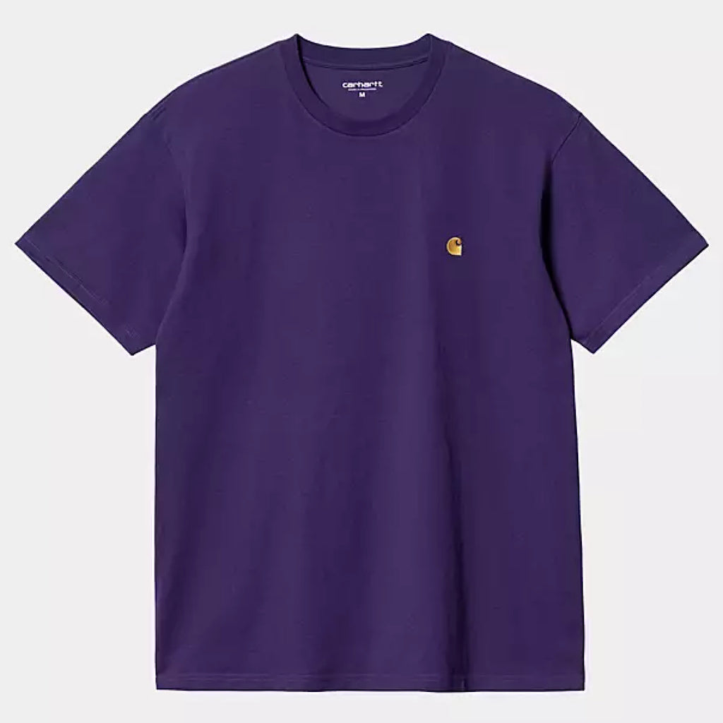 Carhartt WIP - Chase T-Shirt - Tyrian / Gold - Decimal.