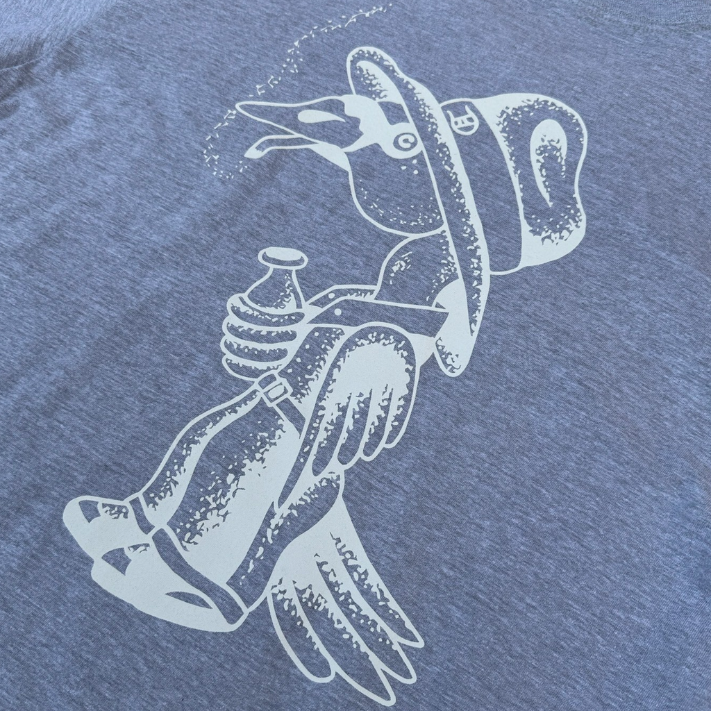 Decimal -'OG Swan' T-Shirt - Grey / White - Decimal.