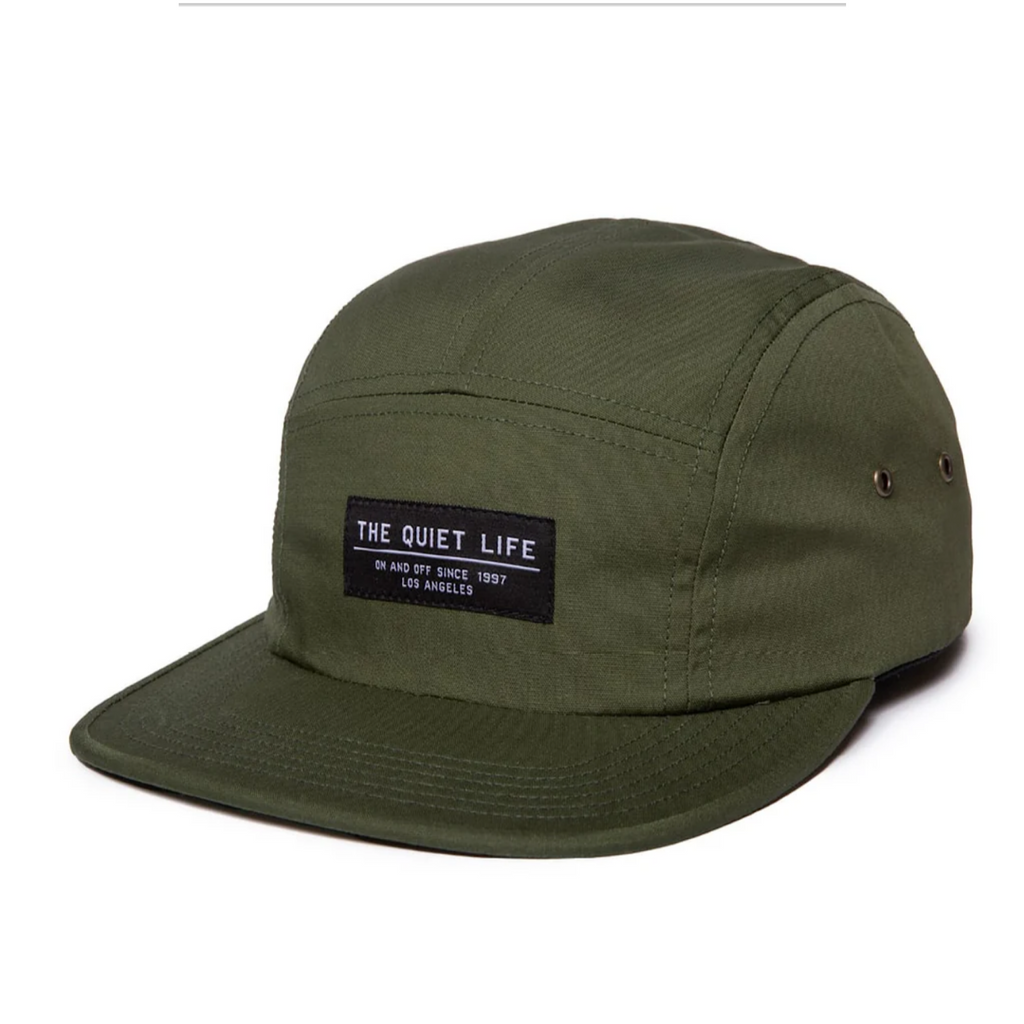 The Quiet Life - Foundation 5 Panel Camper Hat - Olive - Decimal.