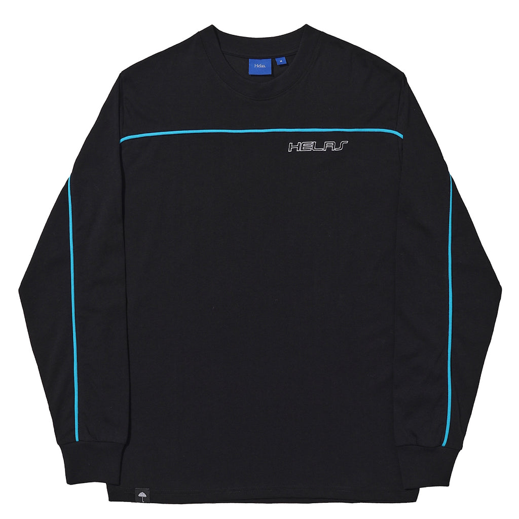 Hélas Caps - Line L/S Tee - Black - Decimal.