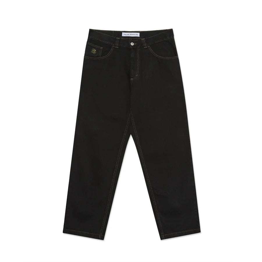 Polar Skate Co. - 93 Pants - Black / Dark Olive - Decimal.