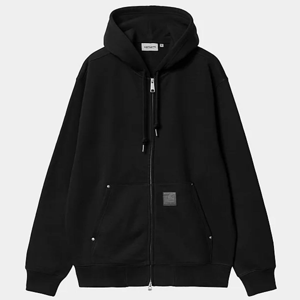 Carhartt WIP - Hooded Eldon Sweat Jacket - Black - Decimal.