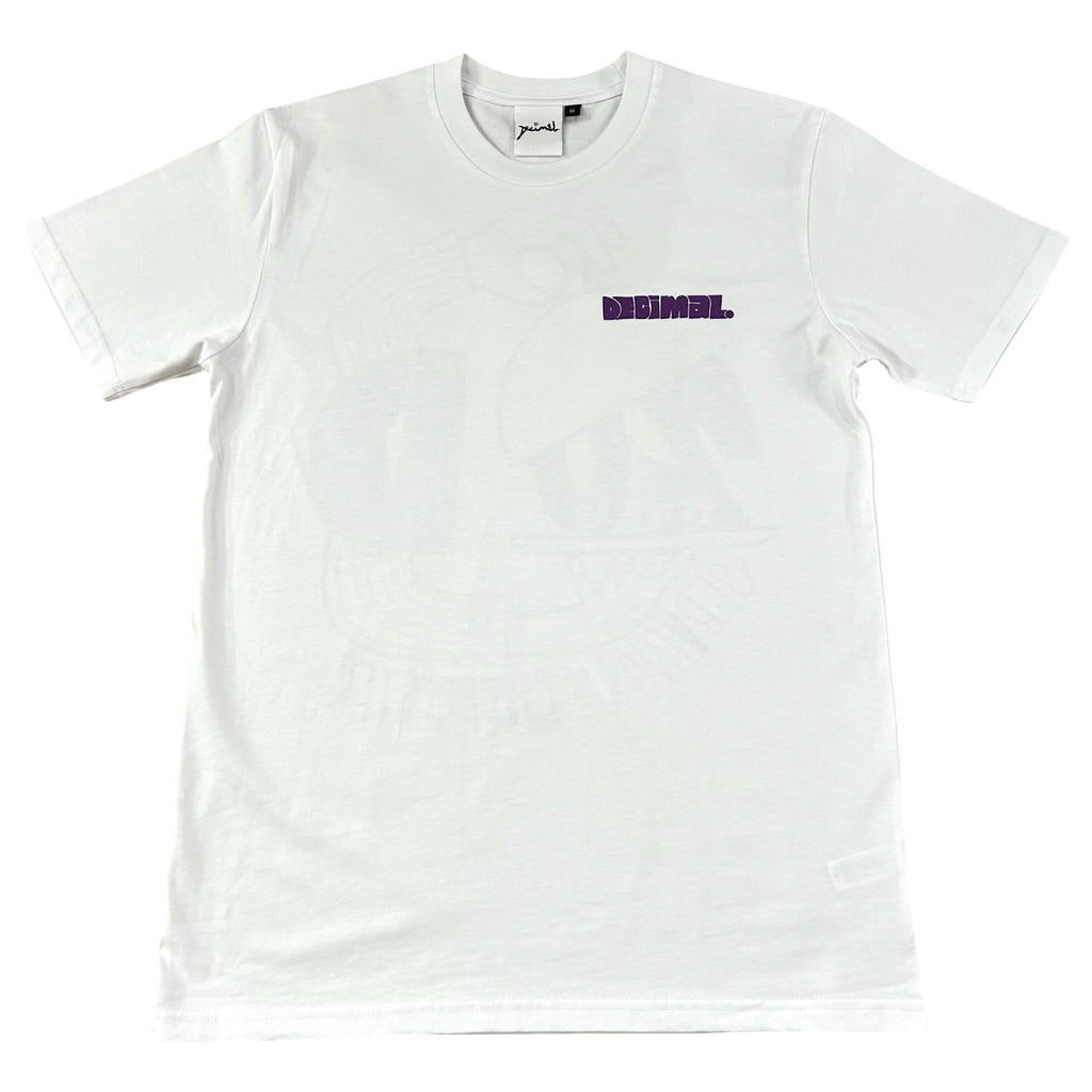 Decimal - Servin' T-Shirt - White / Shop Purple