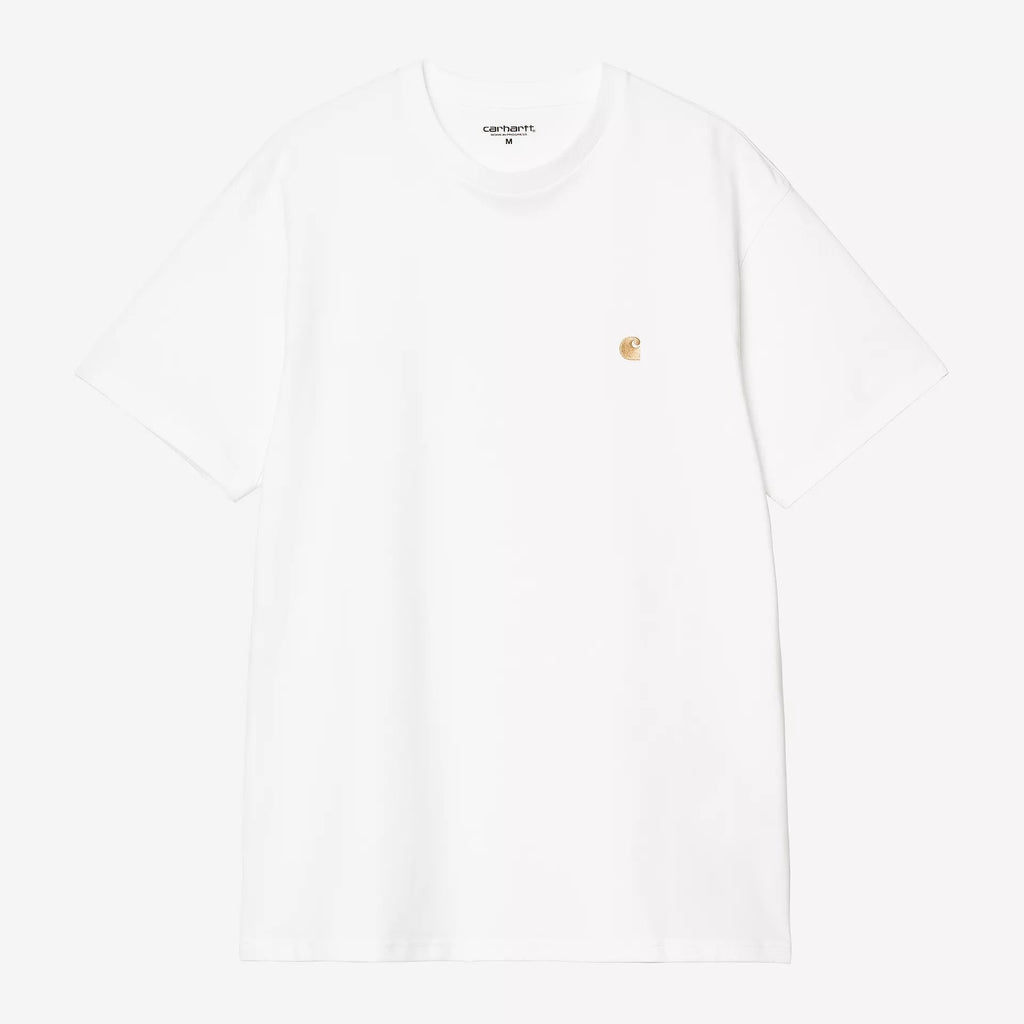Carhartt WIP - Chase T-Shirt - White / Gold - Decimal.