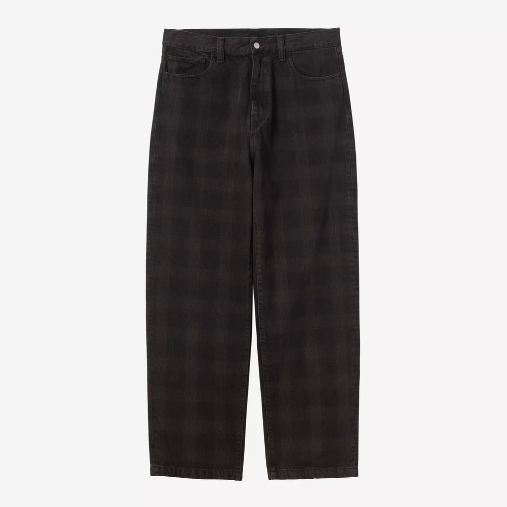 Carhartt WIP - Everson Pant - Everson Print, Black / Palisander, Garment dyed - Decimal.