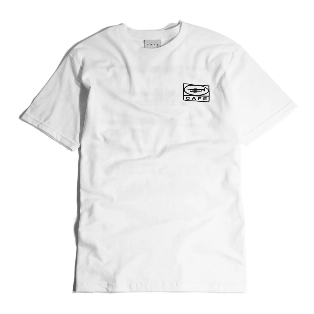 Skateboard Cafe - 45 Tee - White - Decimal.