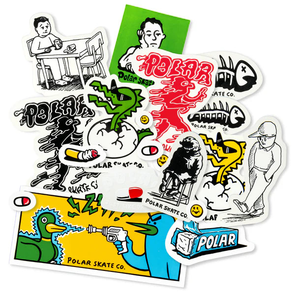 Polar Skate Co. - Sticker Pack Jacobs Corner - Multi