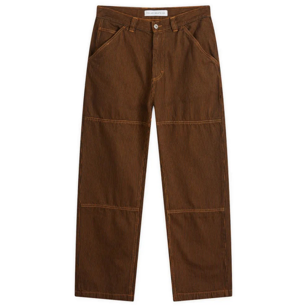 Polar Skate Co. - 93! Pants - Rust (Hickory Stripe) - Decimal.