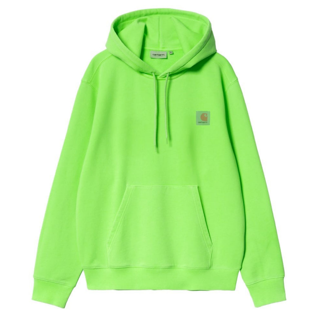 Carhartt WIP - Hooded Industry Sweat -Lumo Green Garment Dyed