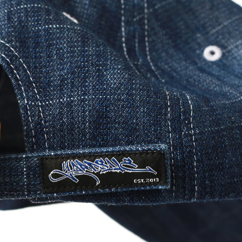 Yardsale - Faded Slub Denim Cap - Blue - Decimal.