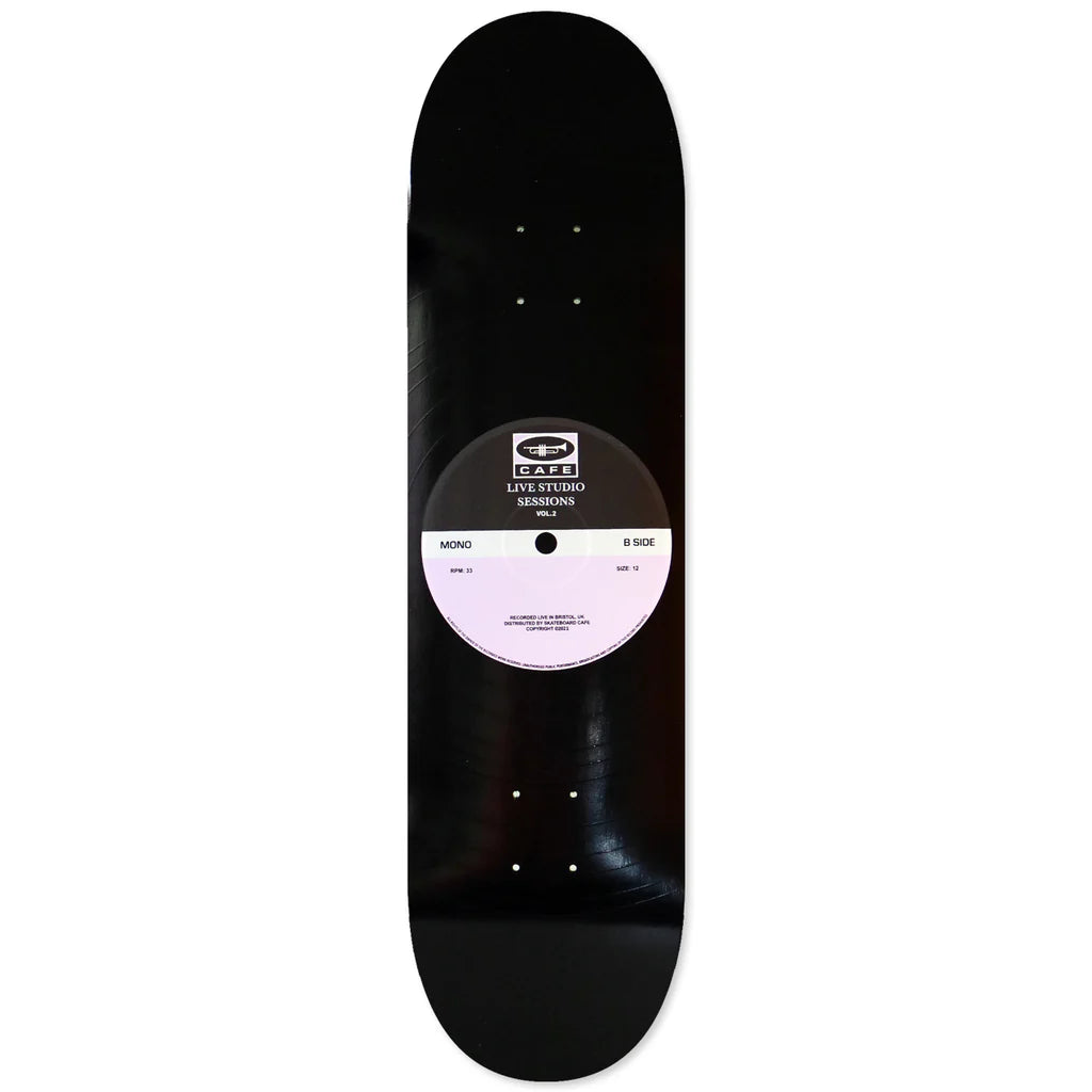 Skateboard Cafe - 45 Deck - Black/Lavender - 8.25”