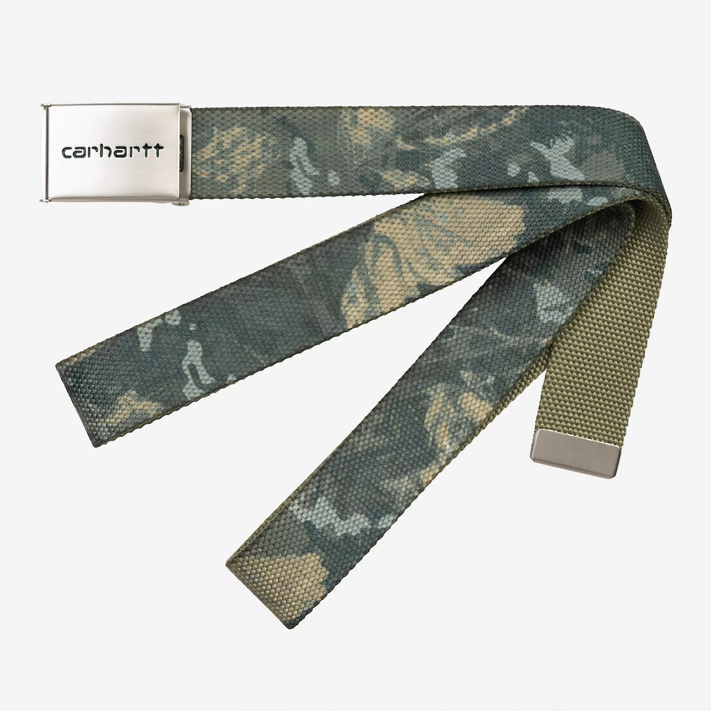 Carhartt WIP - Clip Belt Chrome - Camo Combi