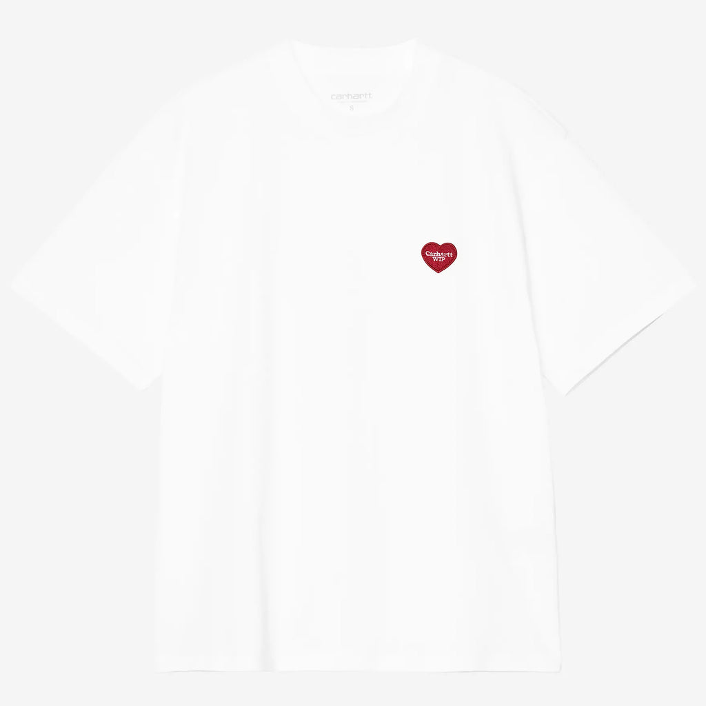 Carhartt WIP - Pocket Heart T-Shirt - White / Red