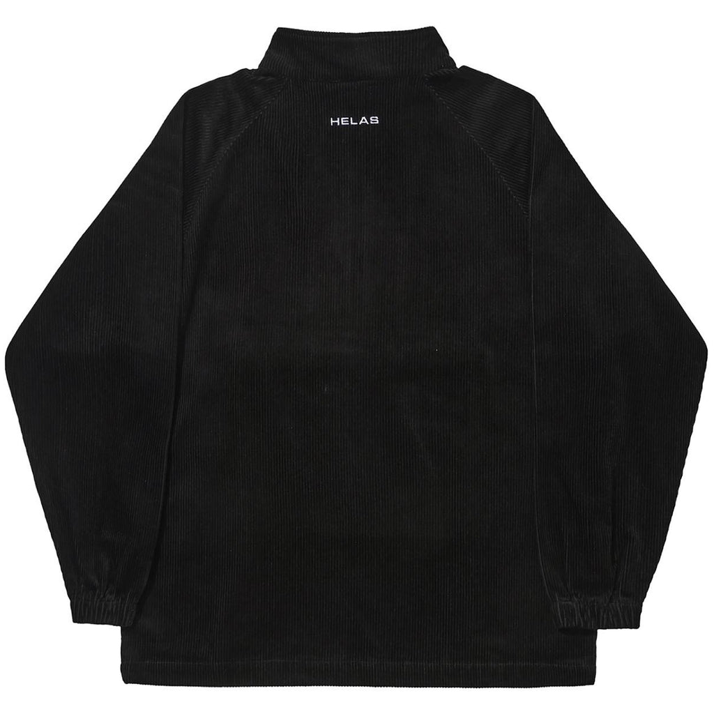 Hélas Caps -  Classic Corduroy Quater Zip Jacket - Black - Decimal.