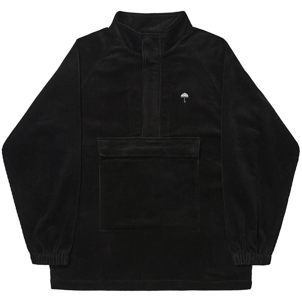 Hélas Caps -  Classic Corduroy Quater Zip Jacket - Black - Decimal.