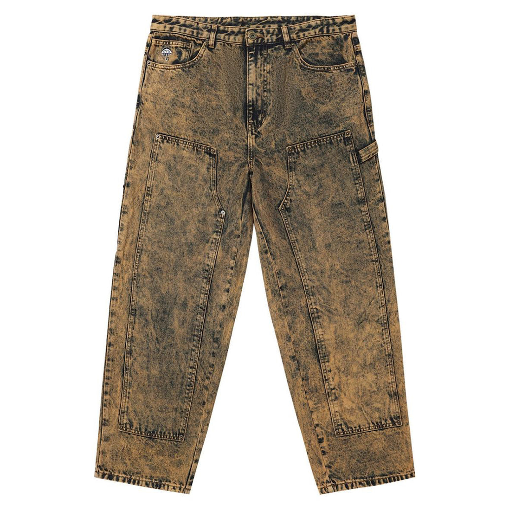 Hélas Caps -  Carpenter Jeans Pants - Washed Brown - Decimal.