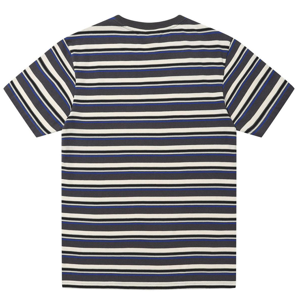 Hélas Caps - Rayo Striped Tee - Grey - Decimal.