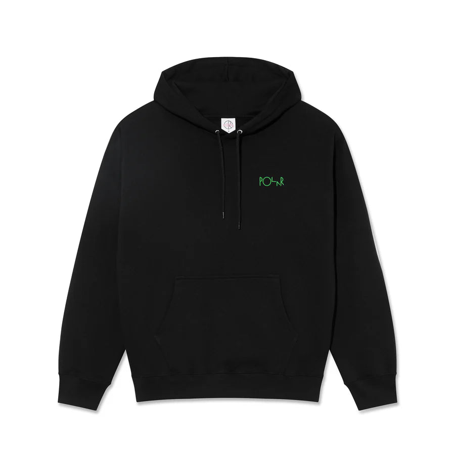 Polar Skate Co. - Dave Hoodie Ourselves Fill Logo - Black - Decimal.