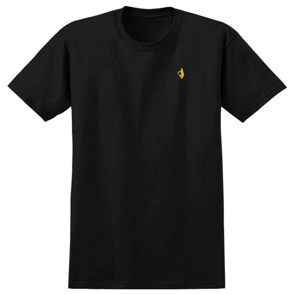 Krooked - Shmoo Embroided T-shirt - Black/Yellow - Decimal.