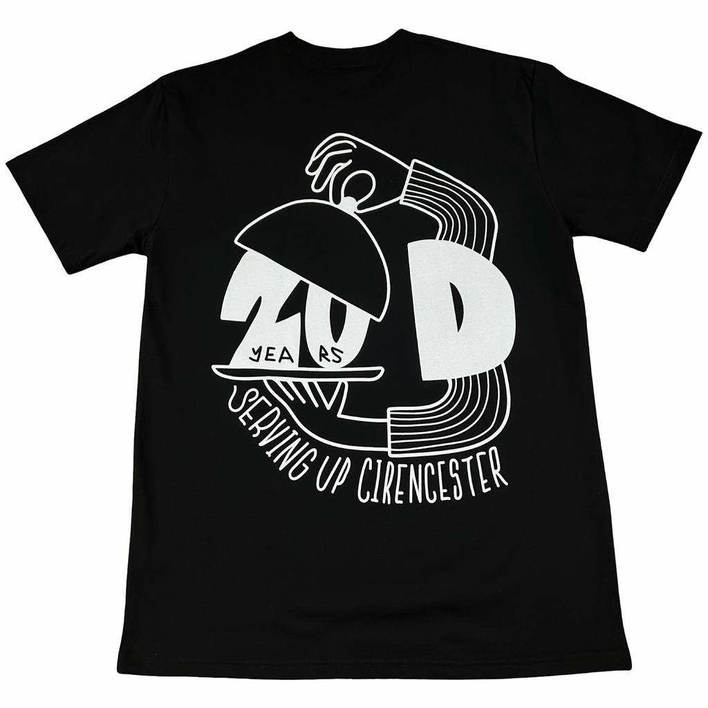 Decimal - Servin' T-Shirt - Black / White