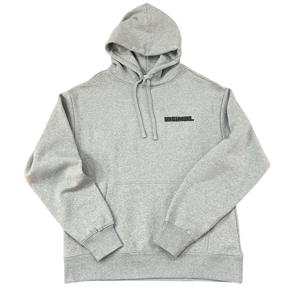 Decimal - Servin' Hoodie - Heather Light Grey / Black