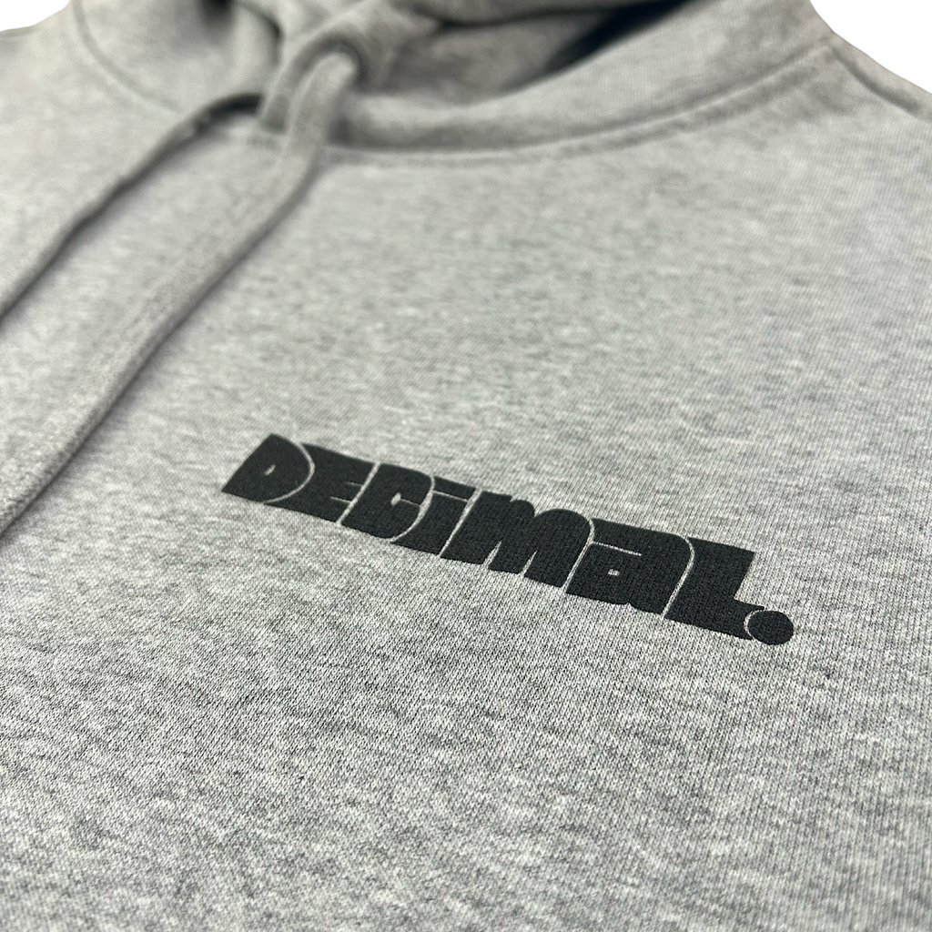 Decimal - Servin' Hoodie - Heather Light Grey / Black