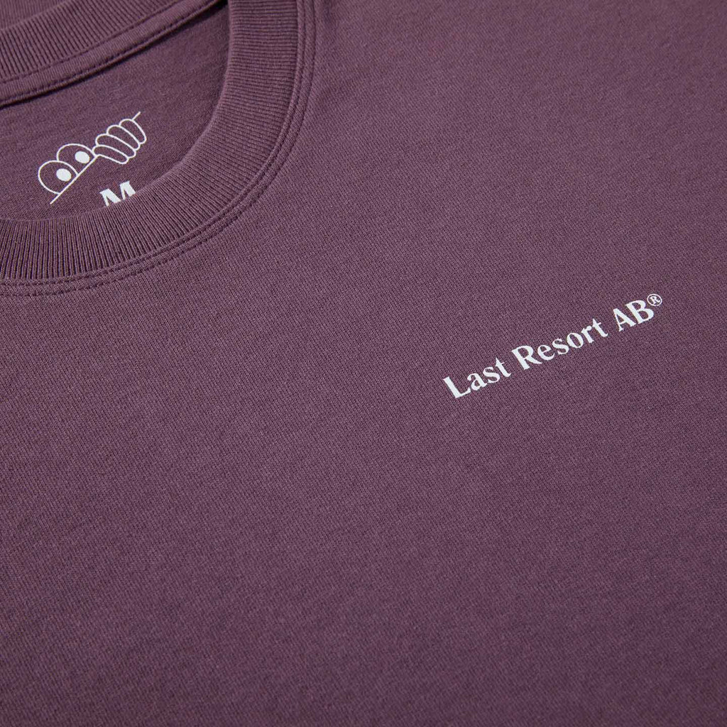 Last Resort - LRAB Script T-Shirt - Dirty Plum - Decimal.