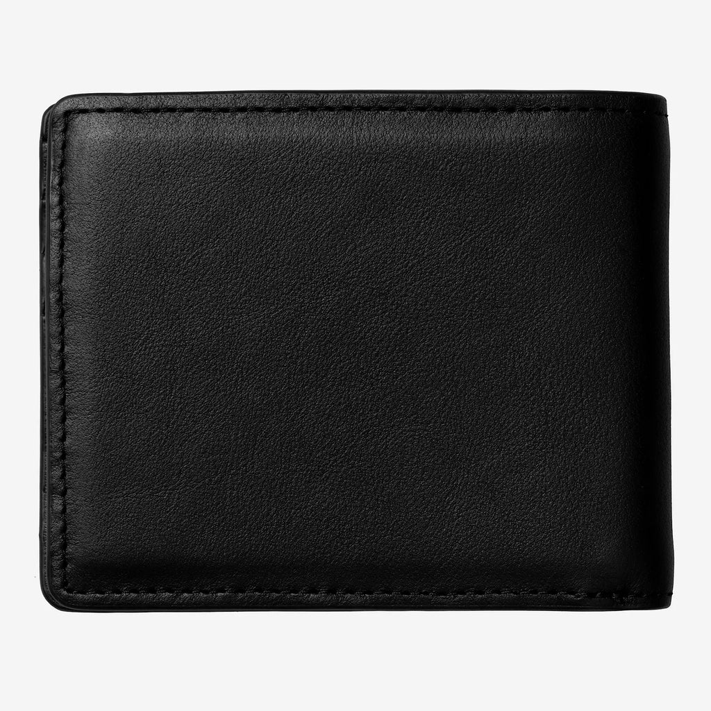 Carhartt WIP - Vegas Billfold Wallet - Black Leather / Silver - Decimal.