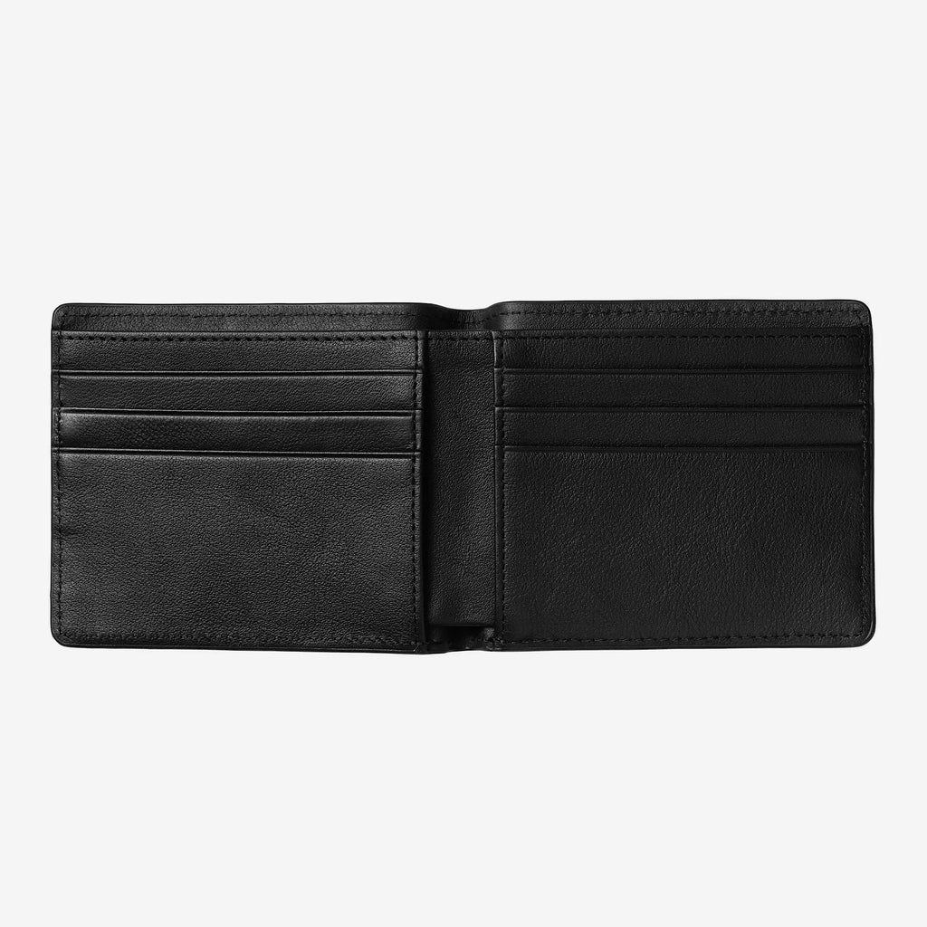 Carhartt WIP - Vegas Billfold Wallet - Black Leather / Silver - Decimal.
