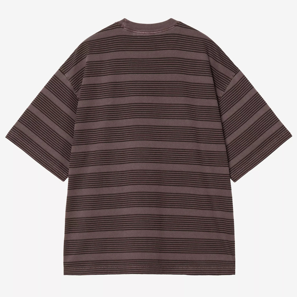Carhartt WIP - Hanson T-Shirt - Hanson Stripe, Palisander (Garment Dyed) - Decimal.
