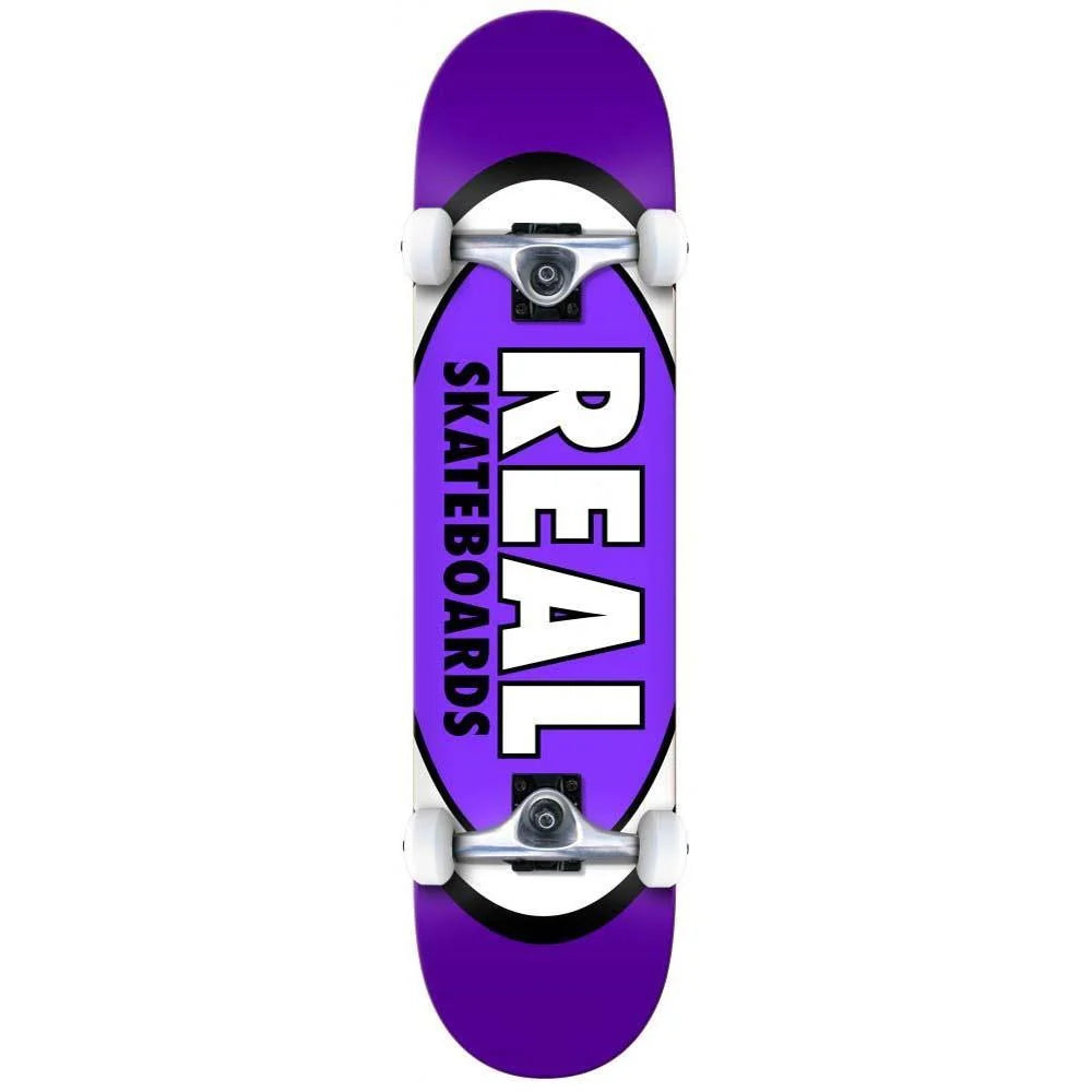 Real Skateboards - Complete Classic Oval - Purple - 8.25” - Decimal.