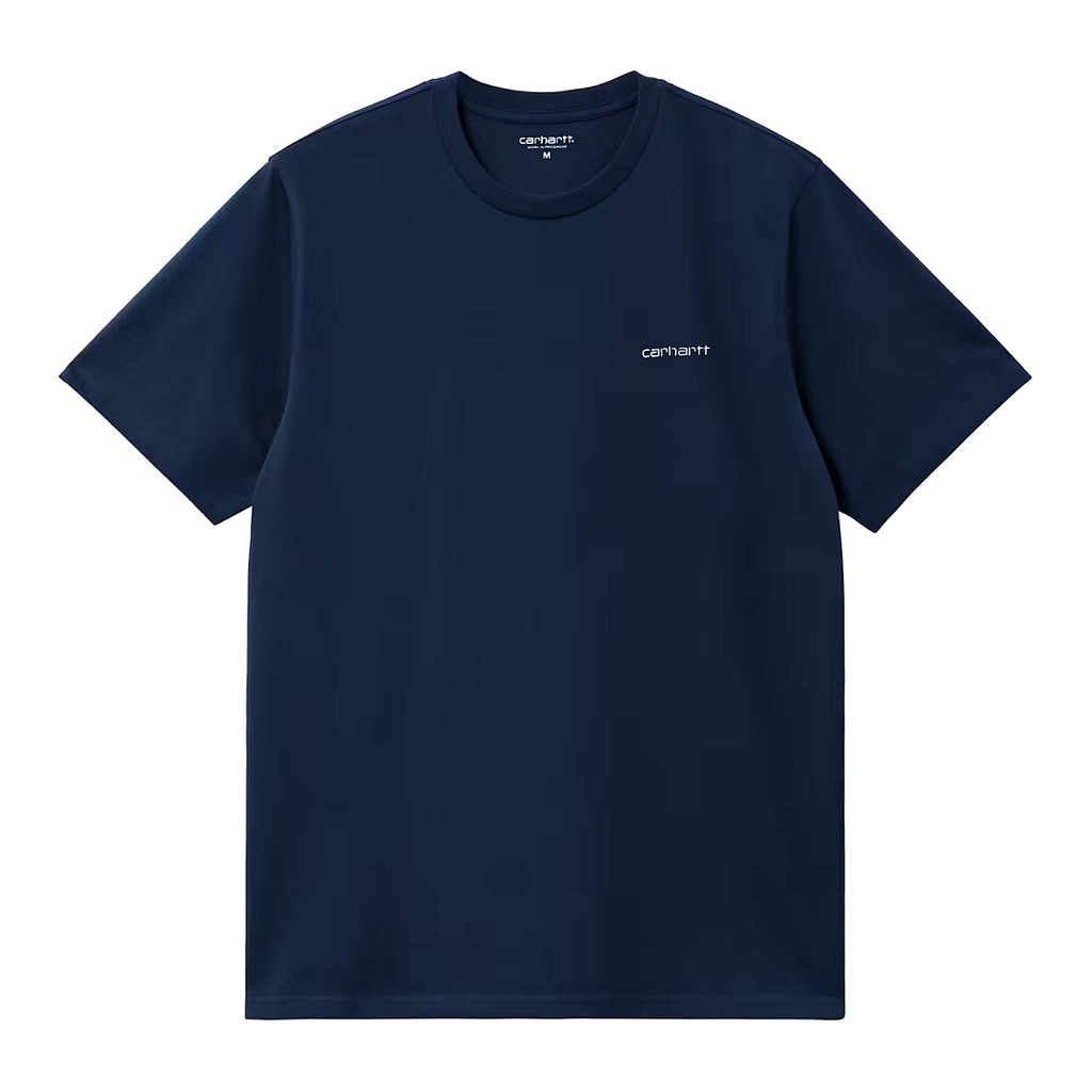 Carhartt WIP - S/S Script Embroidery T-Shirt - Jupiter/White
