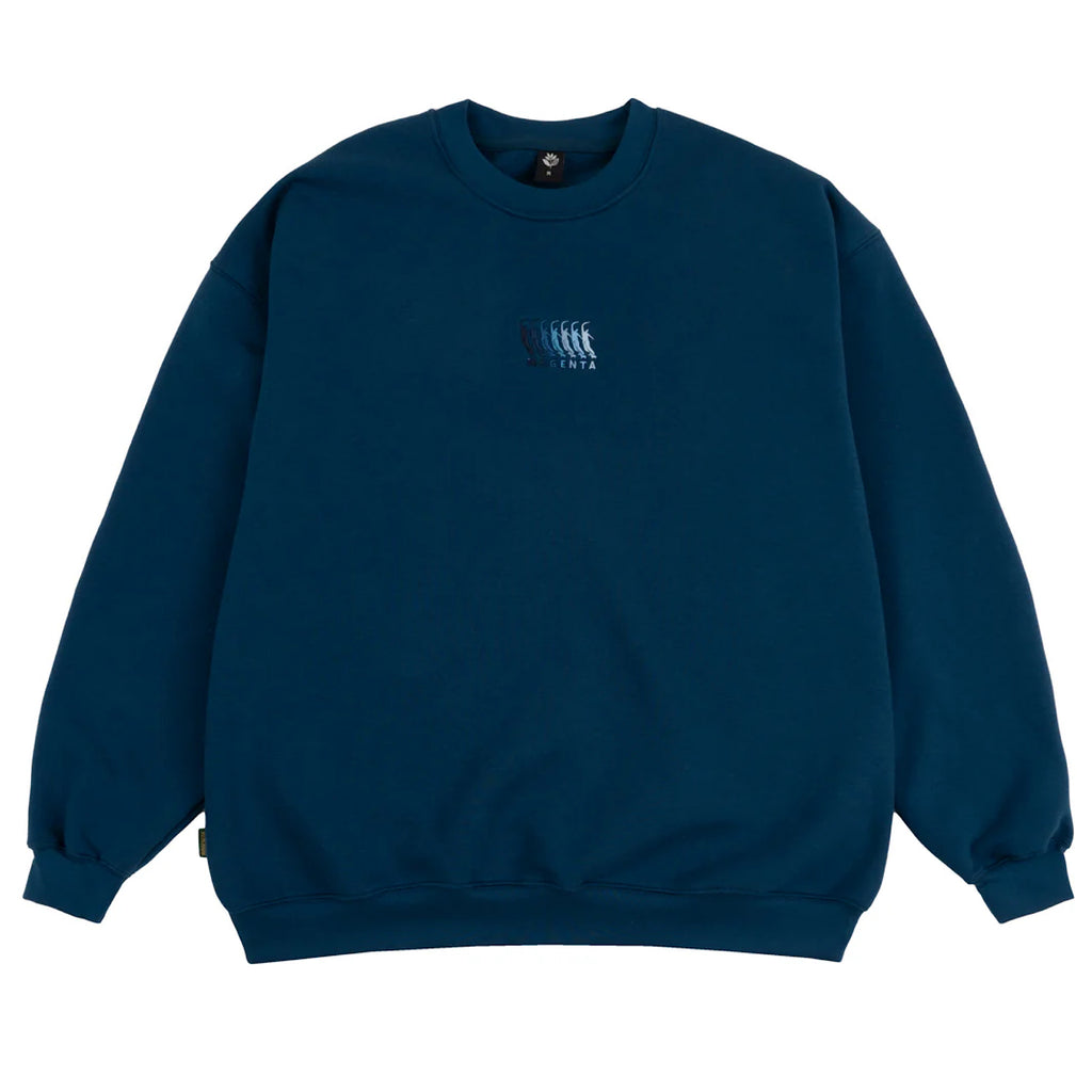 Magenta - Sequence - Crewneck - Petrol Blue