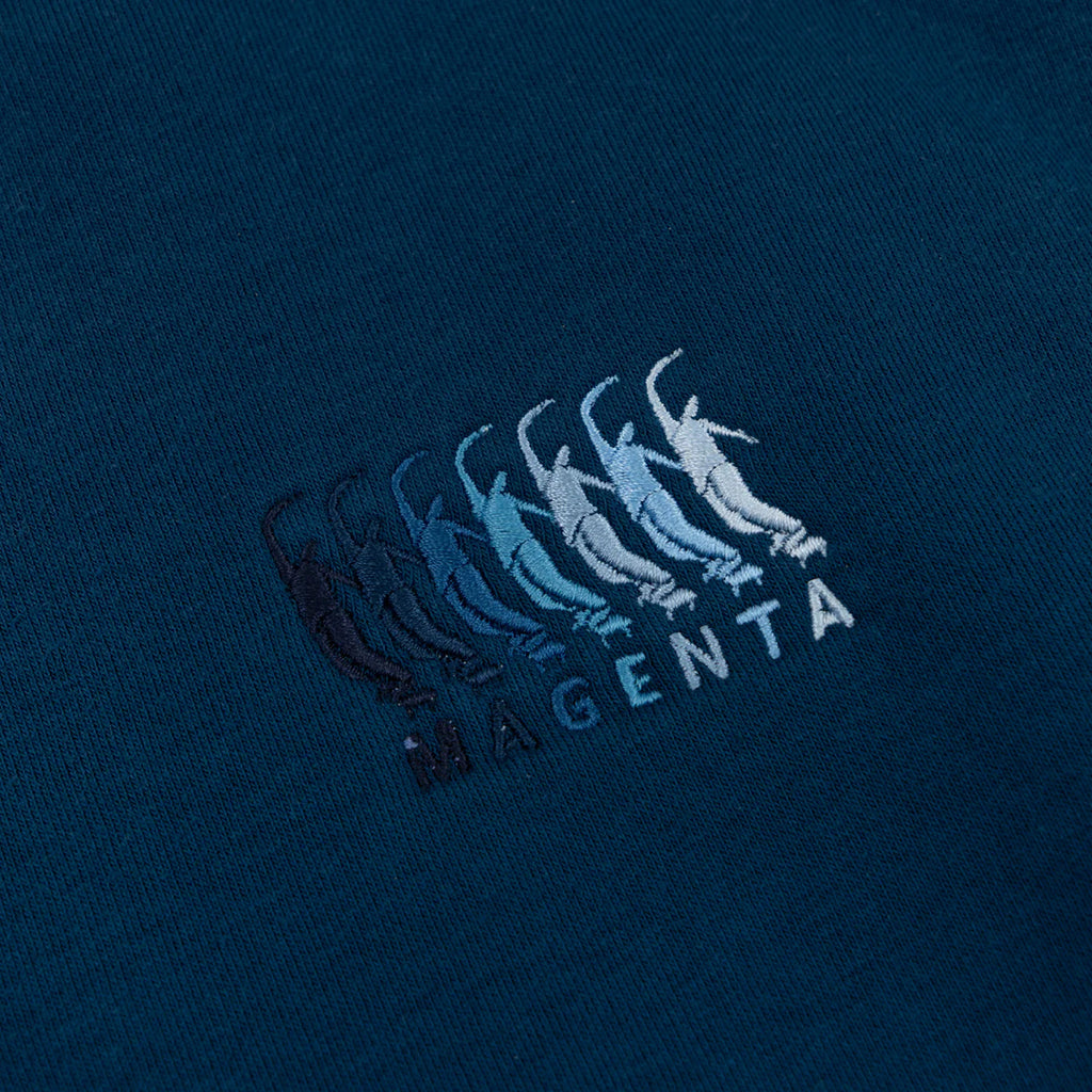 Magenta - Sequence - Crewneck - Petrol Blue