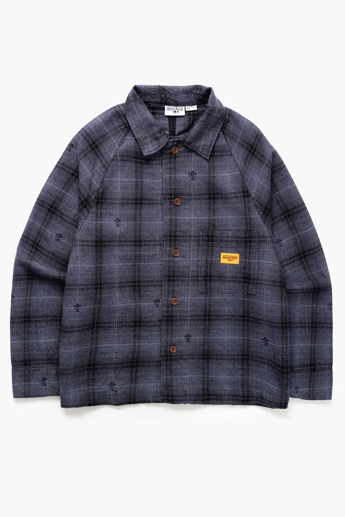 Service Works - Thistle Plaid - Front Of House Jacket - Black
