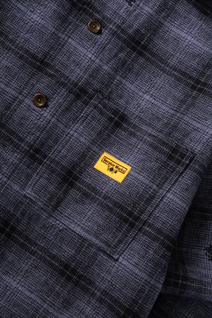 Service Works - Thistle Plaid - Front Of House Jacket - Black
