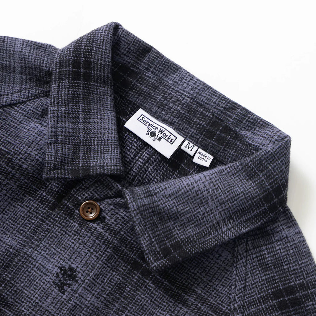 Service Works - Thistle Plaid - Front Of House Jacket - Black