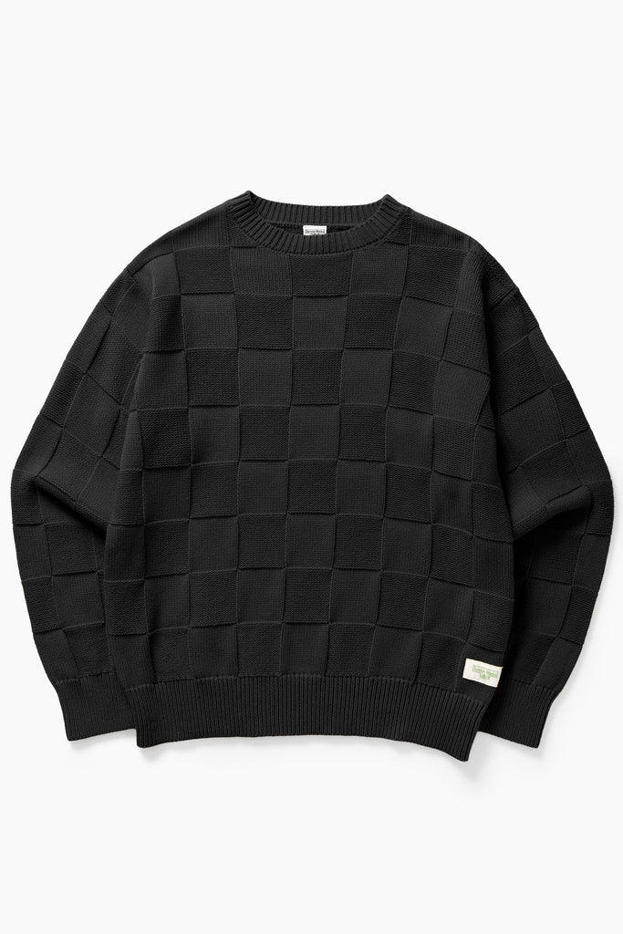 Service Works - Check Knit - Crewneck - Black