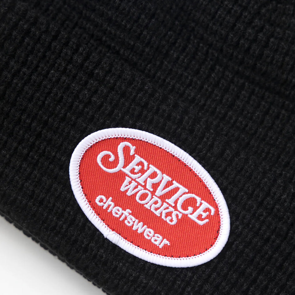 Service Works - Waffle Patch Beanie - Black
