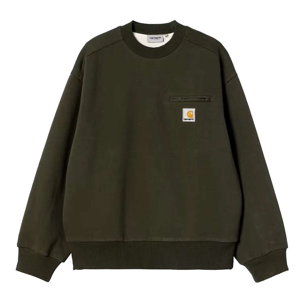 Carhartt WIP - Detroit Sweatshirt - Olive / Stone wash