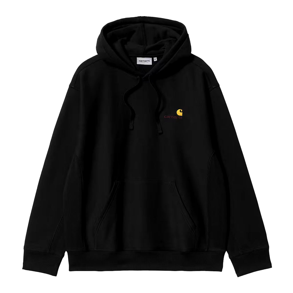 Carhartt WIP - Hooded American Script Sweat - Black - Decimal.