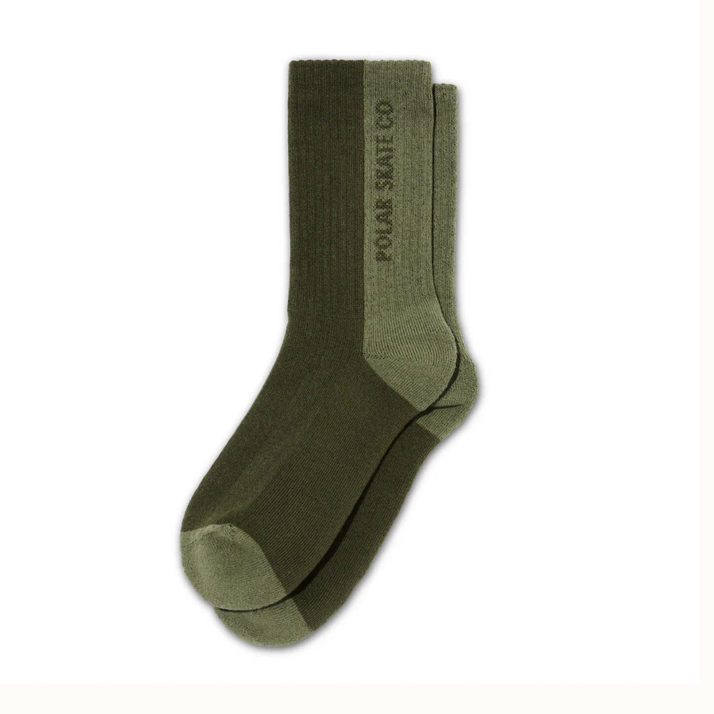 Polar - Rib Socks - 50/50 - Uniform Green - Decimal.