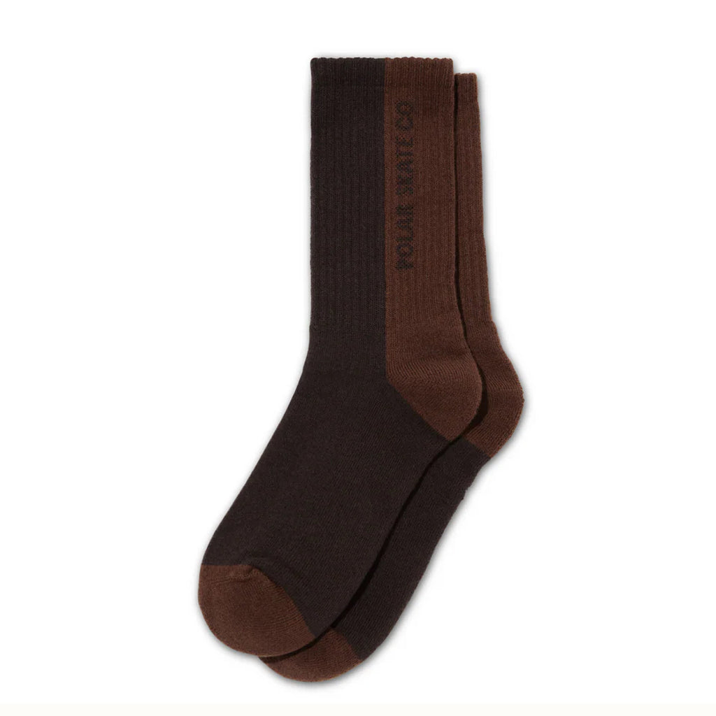 Polar - Rib Socks - 50/50 - Brown - Decimal.